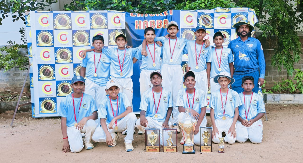 Cricket coaching in action